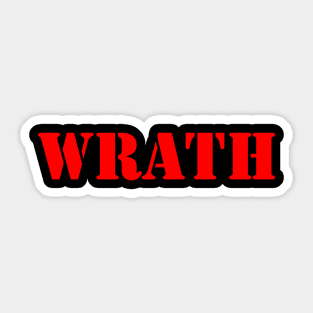 Wrath Sticker